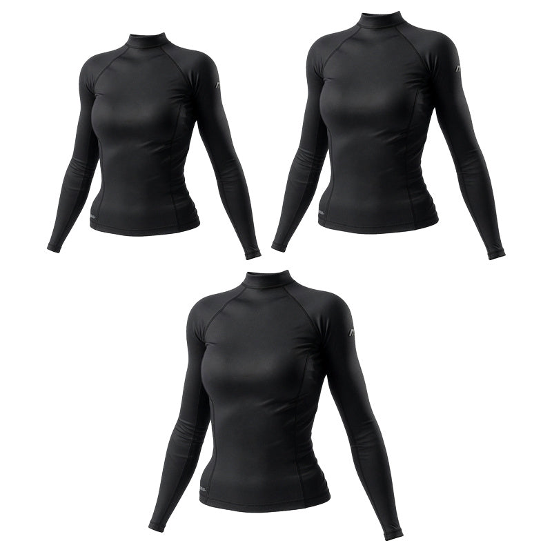 Mirage Women's Long Sleeve Rash Top (Black)