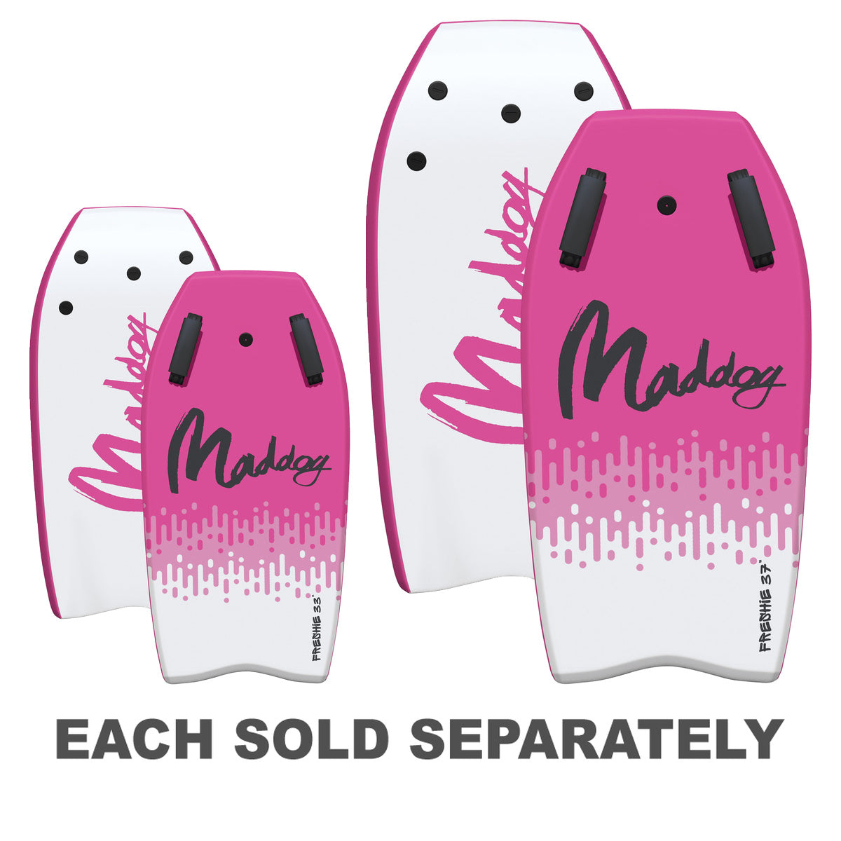 Maddog Freshie Bodyboard with Handles (Pink)
