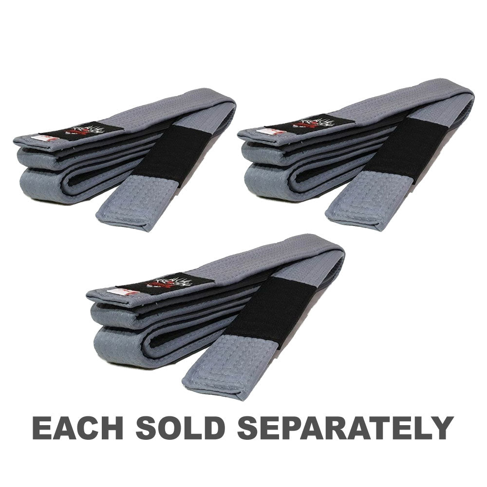 Morgan IBJJf Approved BJJ Grey Belt with Black Tip