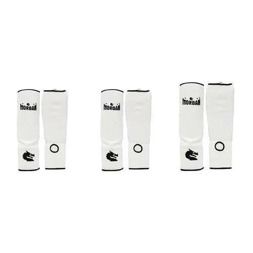 Morgan Elastic Shin and Instep Protectors (White)