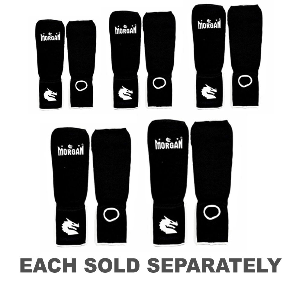 Morgan Elastic Shin and Instep Protectors (Black)