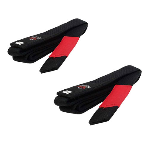 Morgan IBJJf Approved BJJ Black Belt with Red Tip