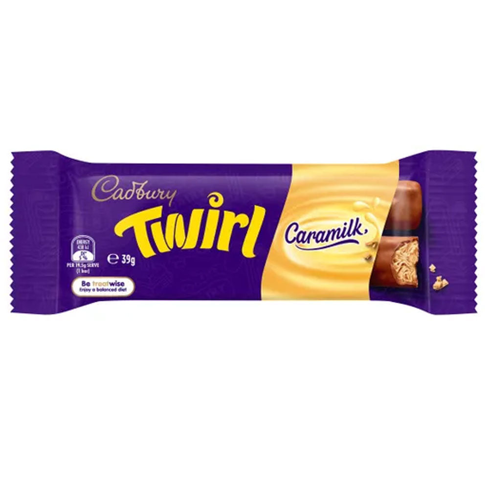 Cadbury Twirl Caramilk Chocolate Bars 39g