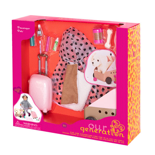 Our Generation Passenger Pets Doll Accessory Set