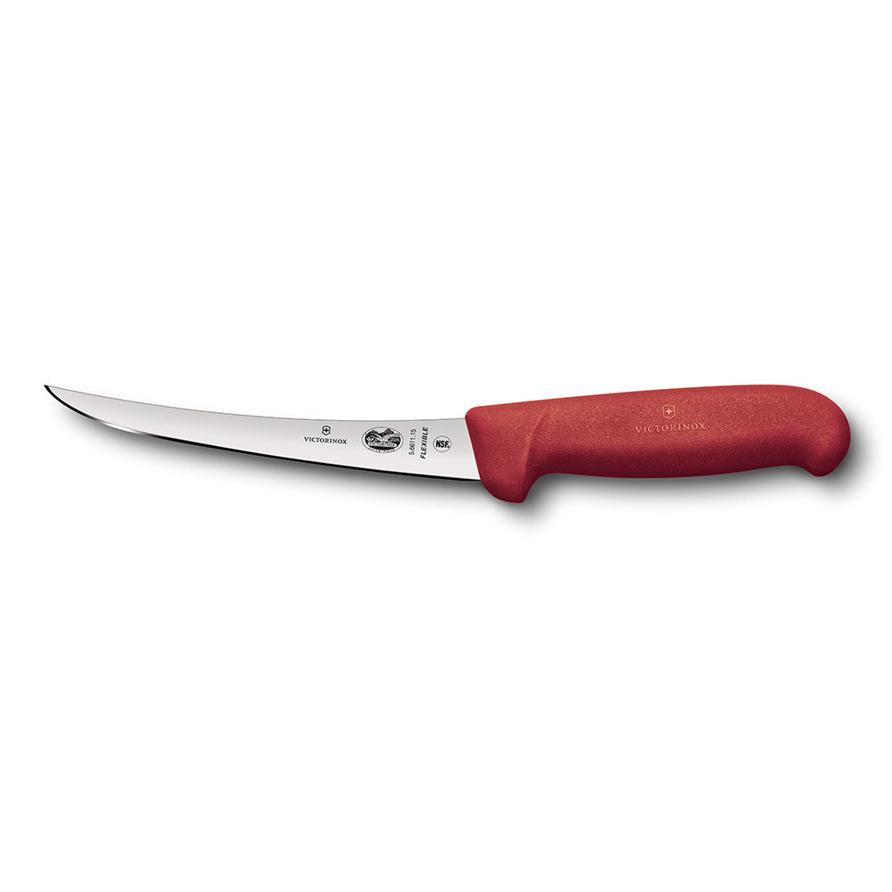 Fibrox Curved Flexible Narrow Blade Boning Knife 15cm