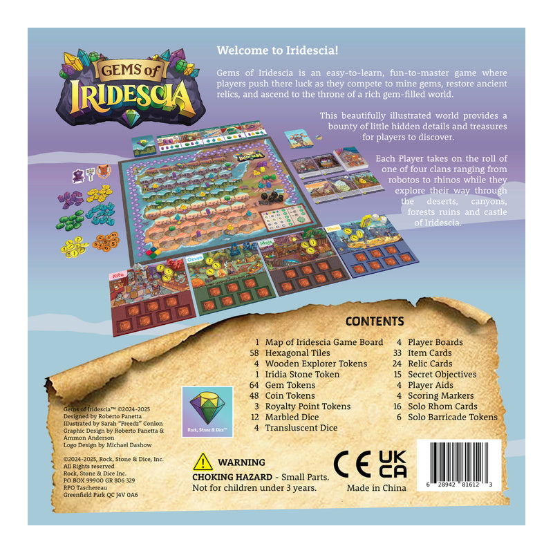 Gems of Iridescia Iridescent Edition Deluxe Board Game