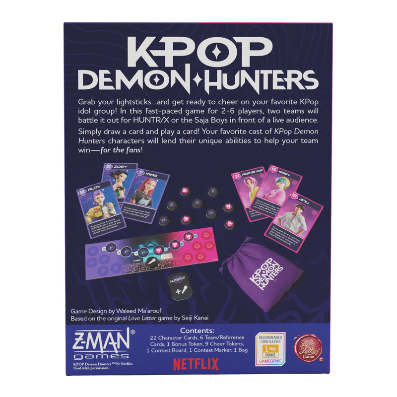 KPOP Demon Hunters Battle for Spotlight (A Love Letter Game)