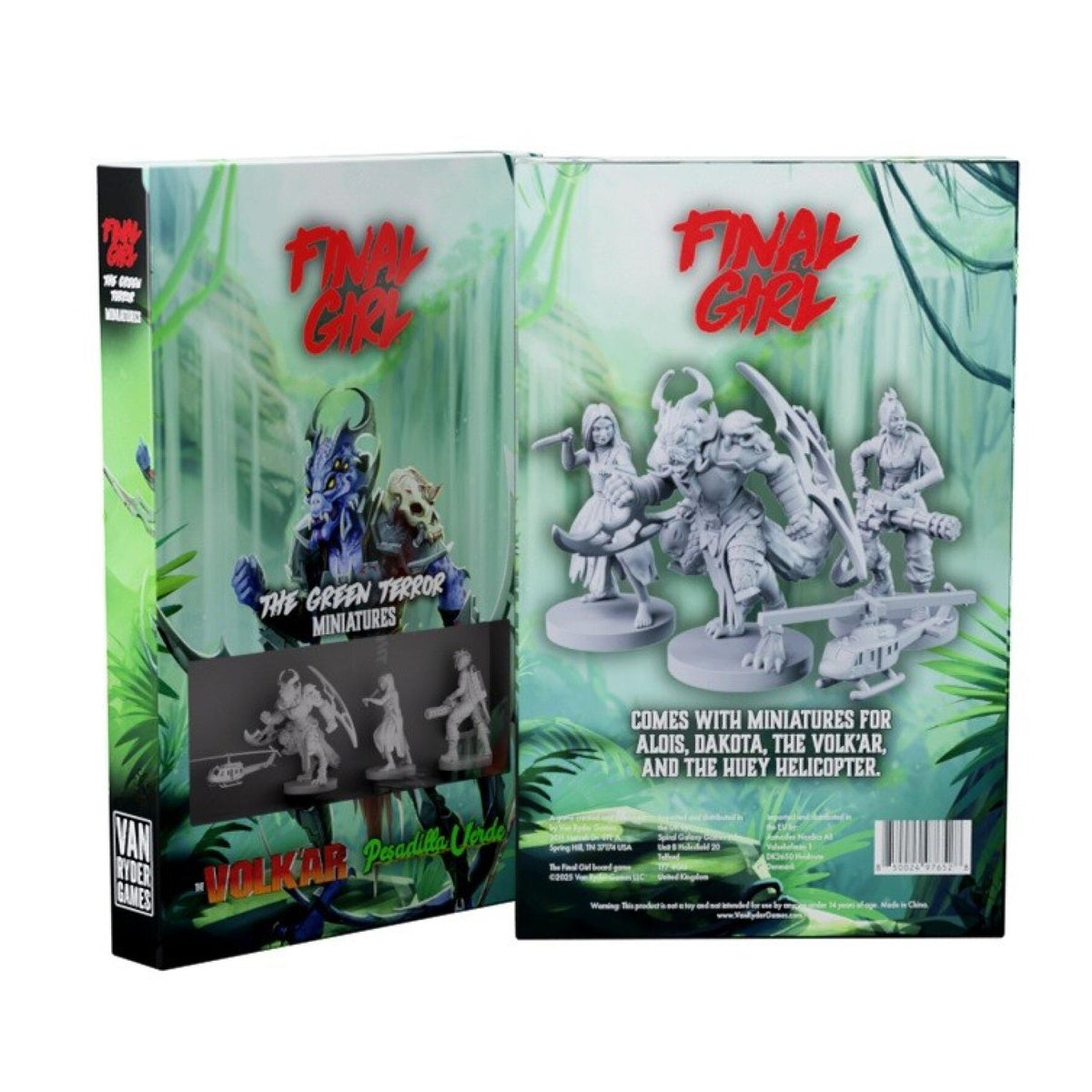 Final Girl Miniatures the Green Terror Board Game