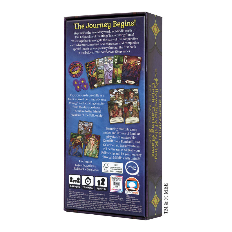 The Lord Rings the Fellowship of the Ring Trick Taking Game