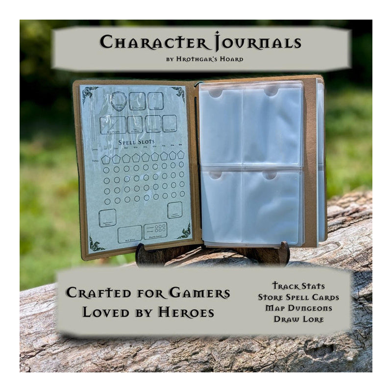 Character Journal Green Arcane Symbol Role Playing Book