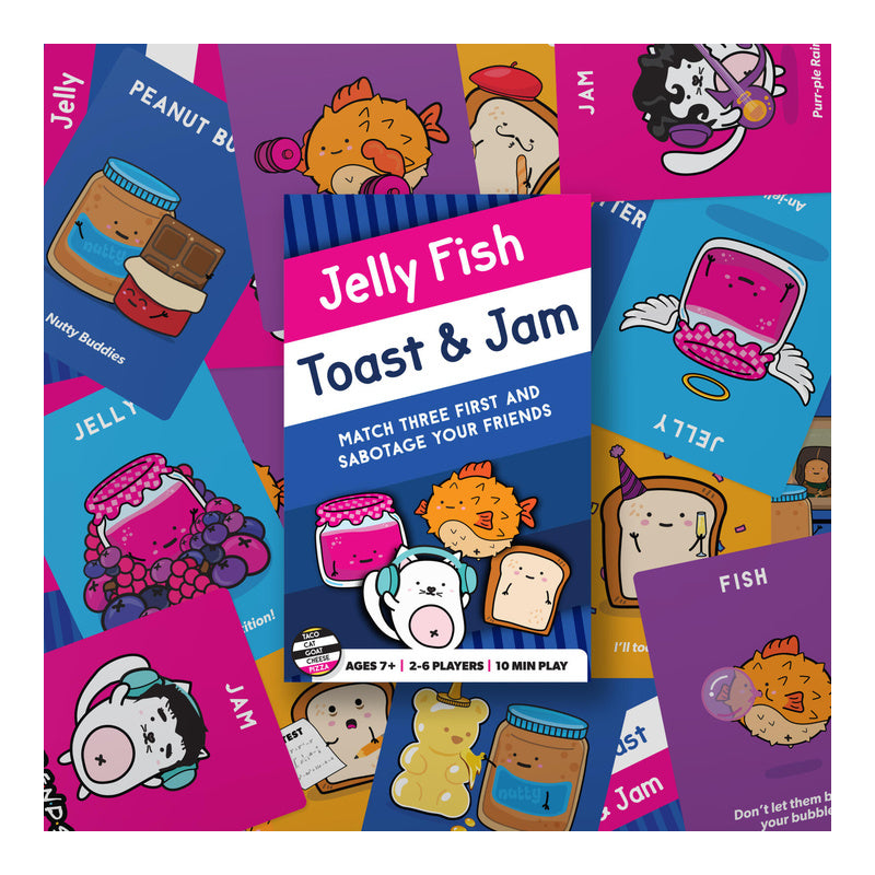 Jelly Fish Toast & Jam Party Card Game