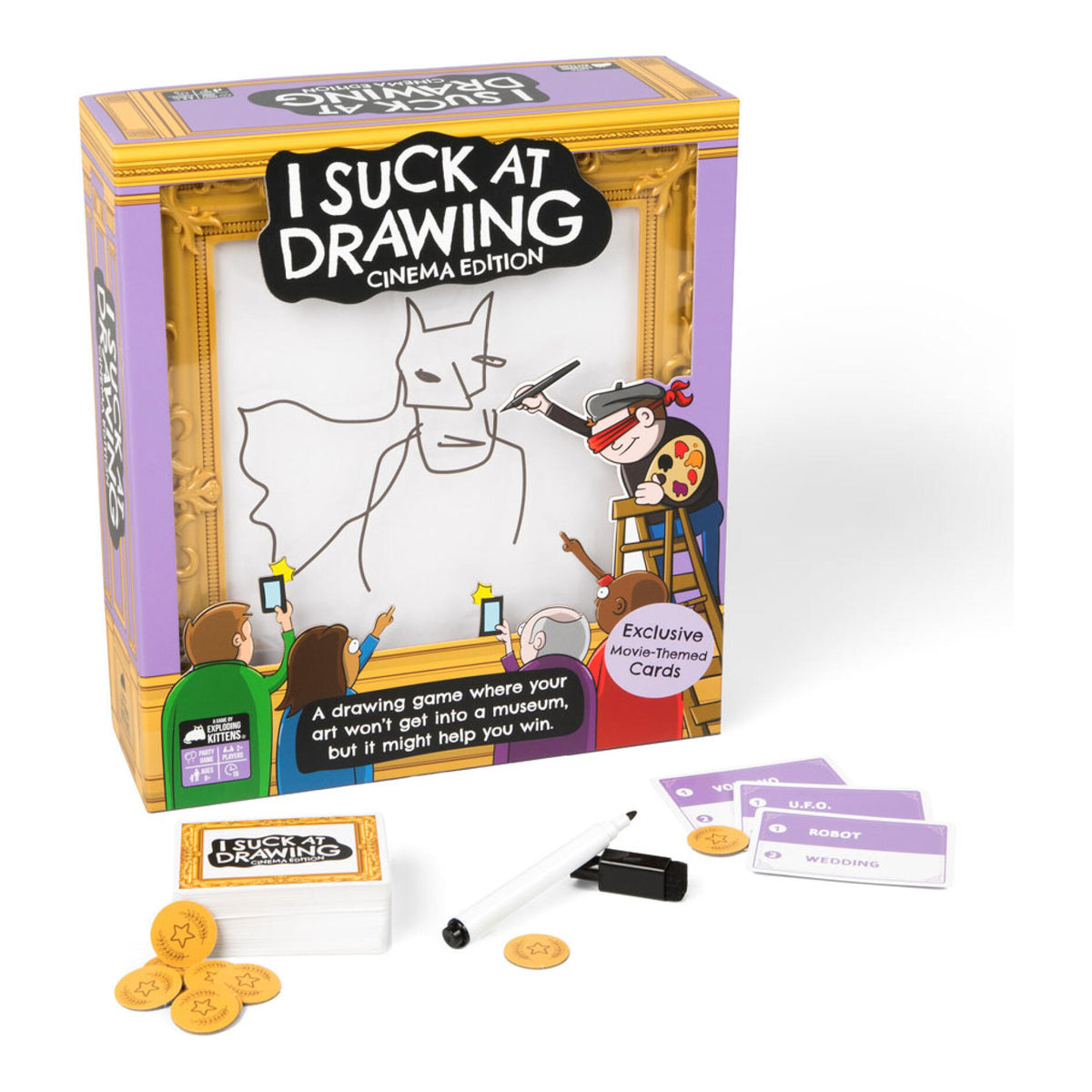 I Suck at Drawing Cinema Edition Party Card Game