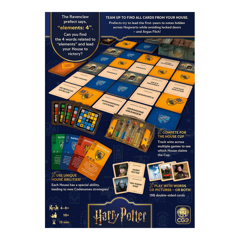 Codenames Back to Hogwarts Party Card Game