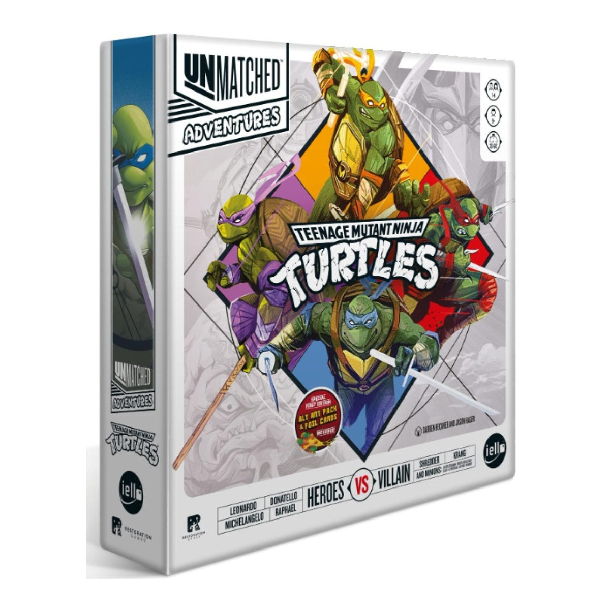 Unmatched Adventures Teenage Mutant Ninja Turtles Board Game