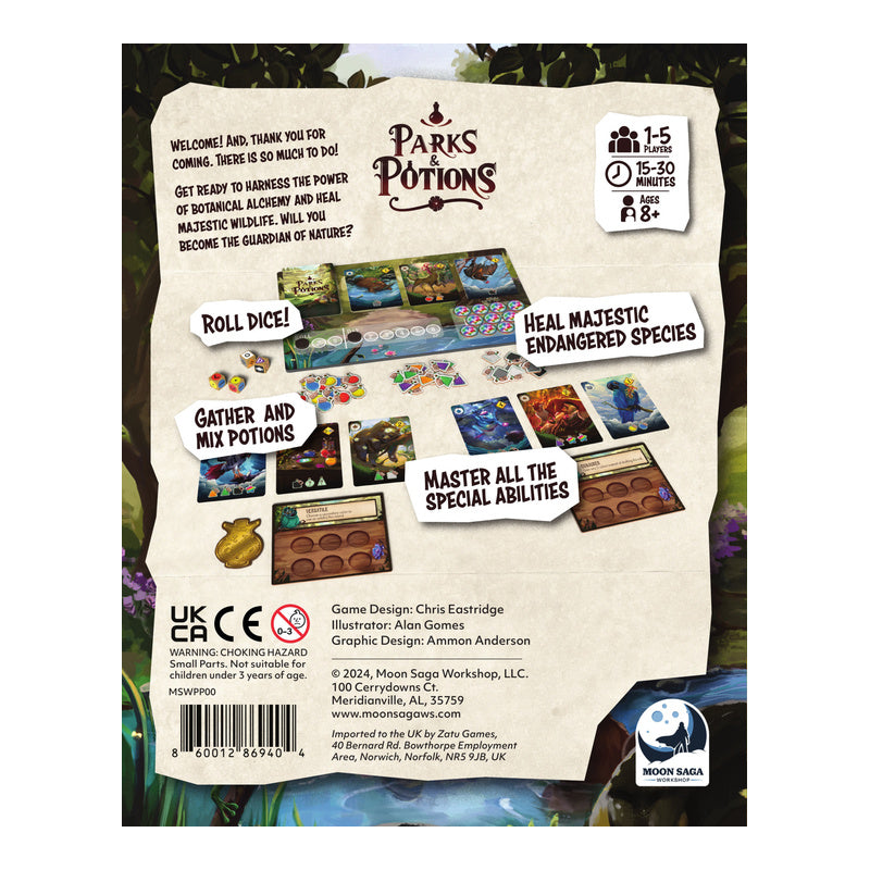 Parks & Potions Board Game