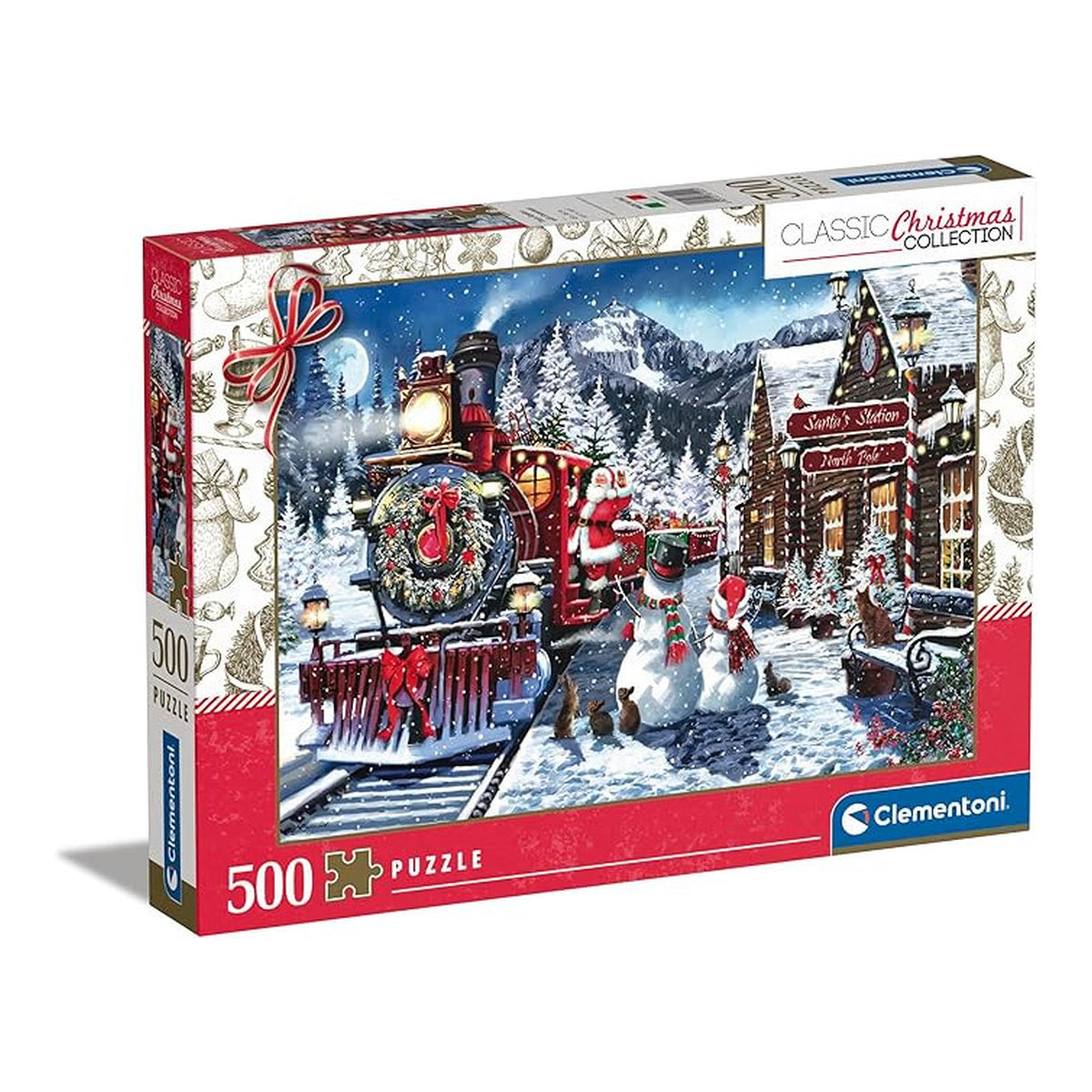 Clementoni Impossible Puzzle Train Station with Santa 500pcs