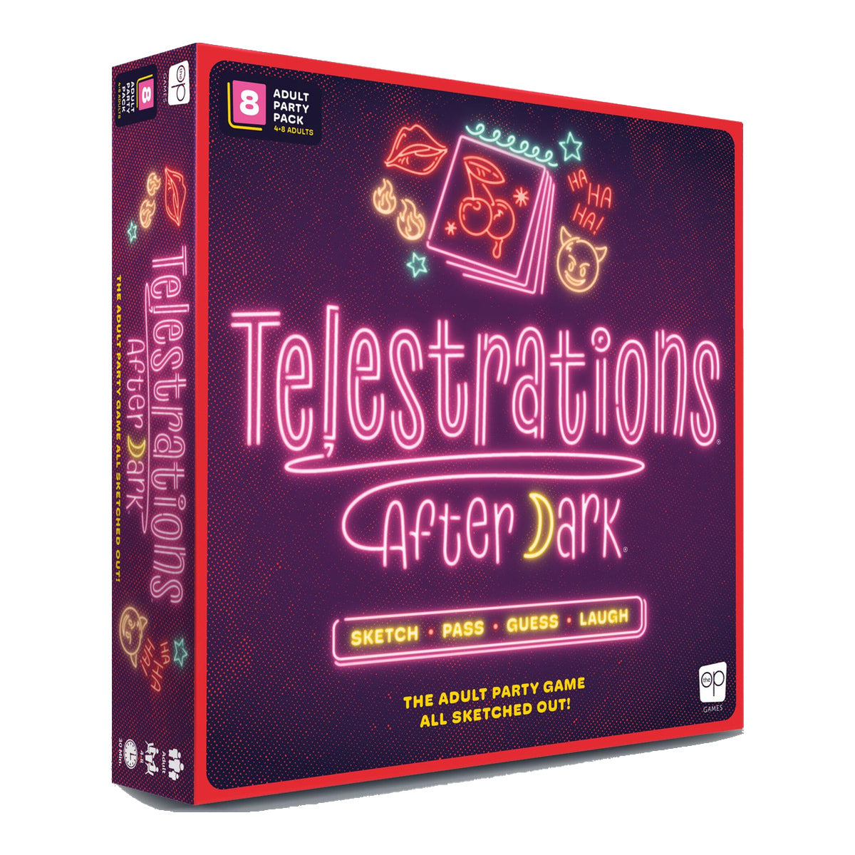 Telestrations After Dark 17+ Year 8 Player New Edition