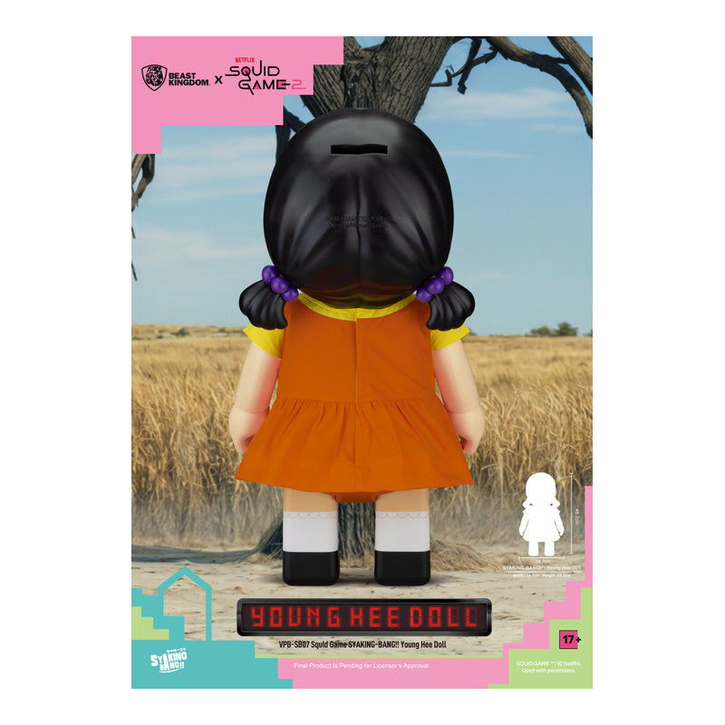 Piggy Bank Large Squid Game SYAKING-BANG!! Young Hee Doll