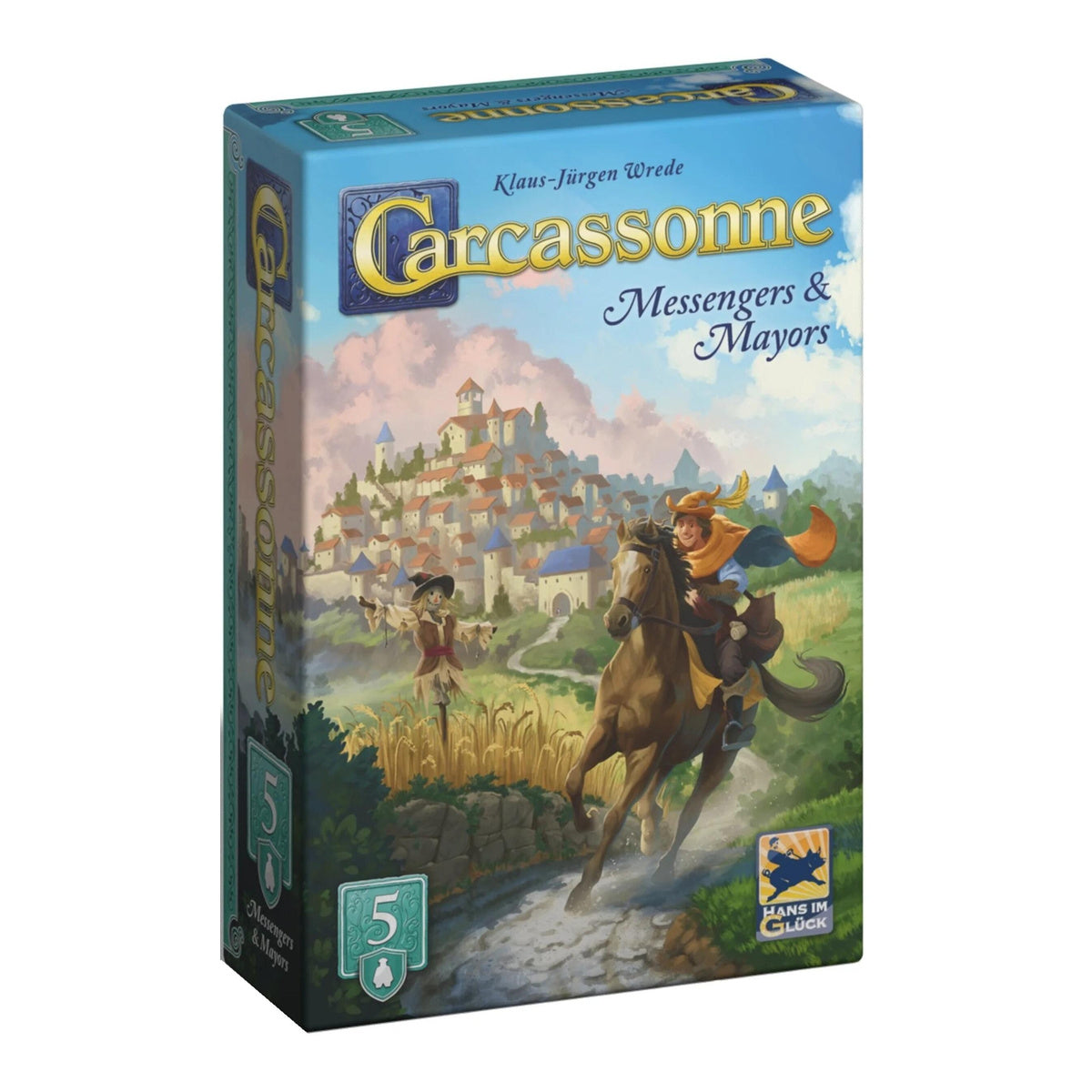 Carcassonne Expansion 5 Messenger and Mayor (2025 Redesign)