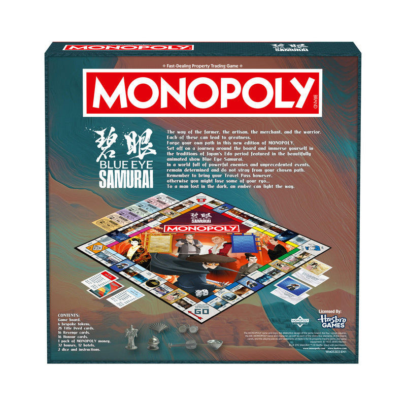 Blue Eye Samurai Monopoly Board Game