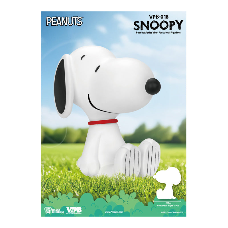 Beast Kingdom Piggy Bank Vinyl Large Peanuts Snoopy