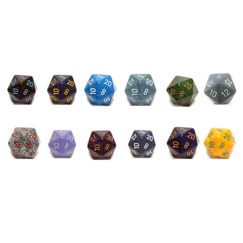 D20 Dice Speckled (34mm)