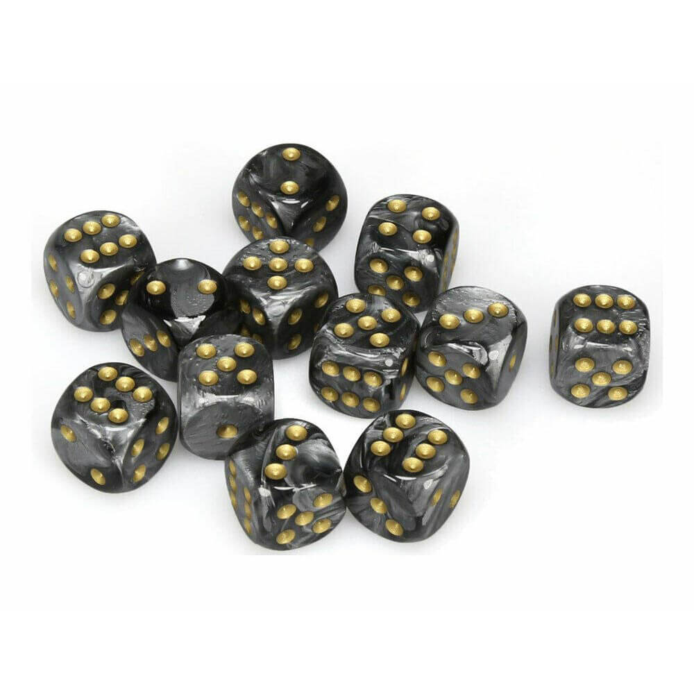 D6 Dice Lustrous 16mm (12 Dice)