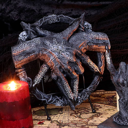 Hold of Baphomet Hand Free Standing Plaque