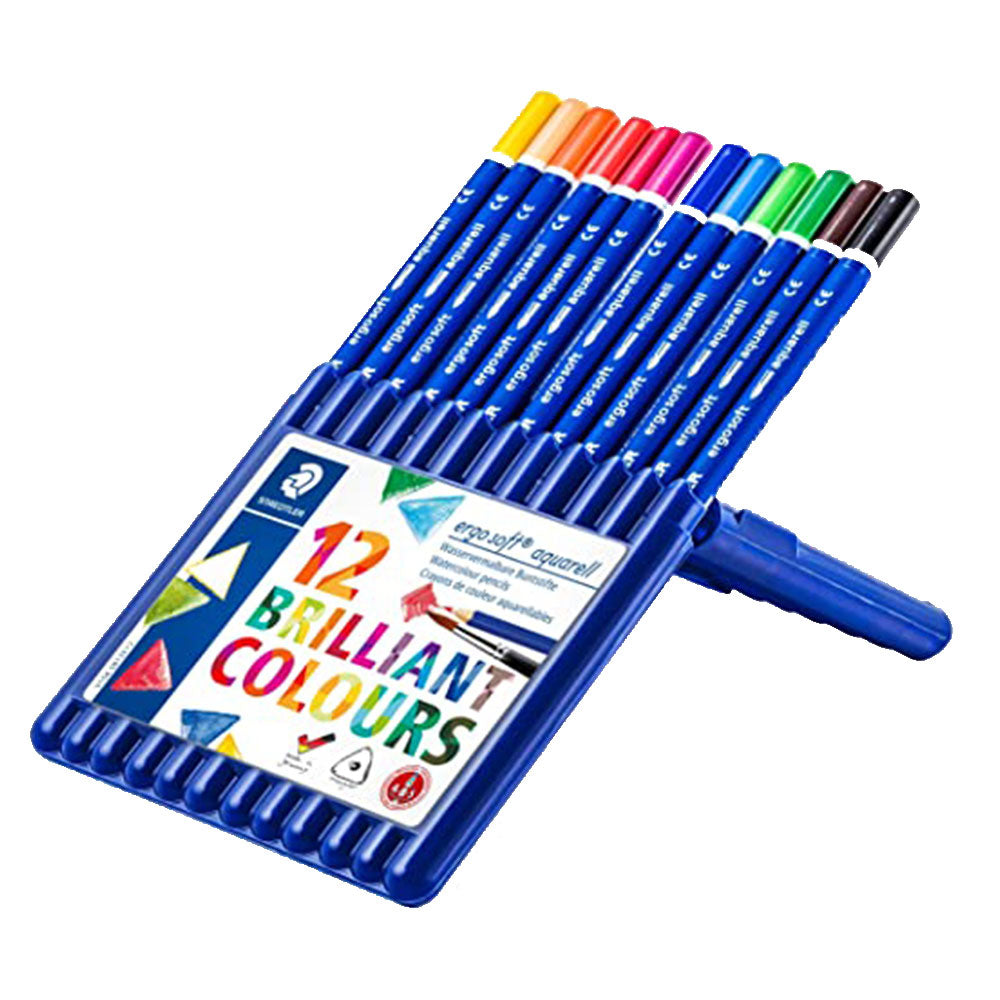 Staedtler Ergosoft Aquarell Watercoloured Pencil (12 Colors)