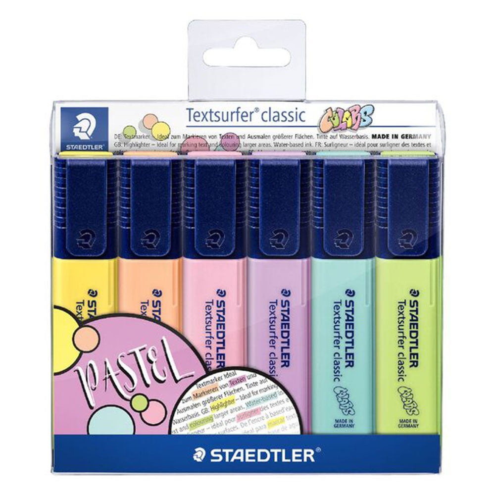 Textsurfer Classic Patel Highlighter with Chisel Tip 6pcs