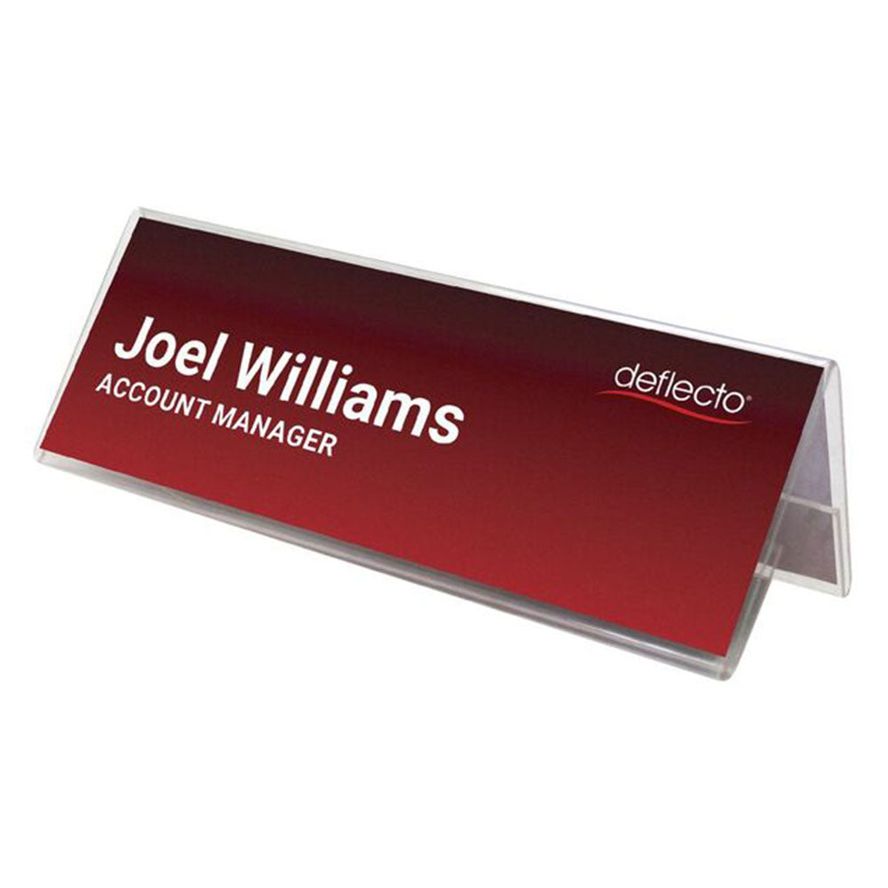 Deflect-O A4 Landscape Tent Style Name Holder