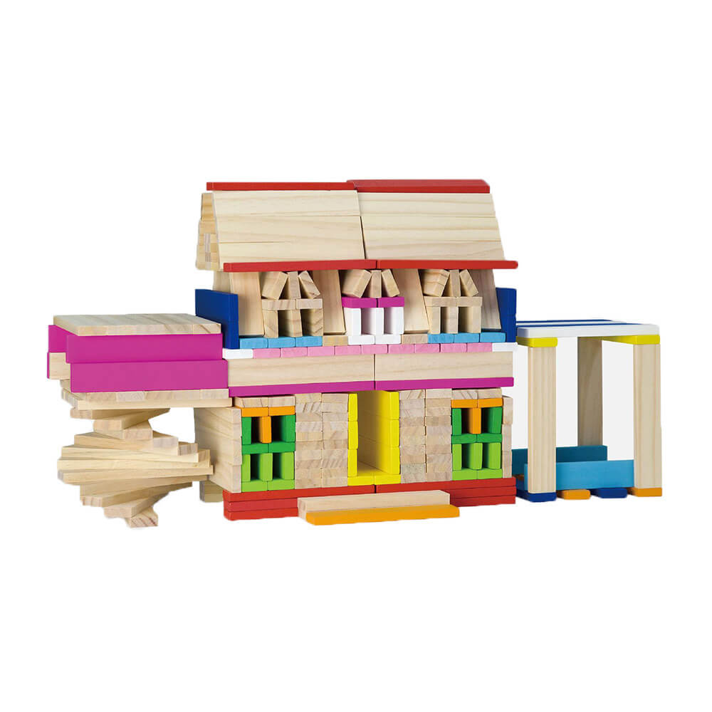 Viga Wooden Blocks 250pc. Creative Blocks in Tub