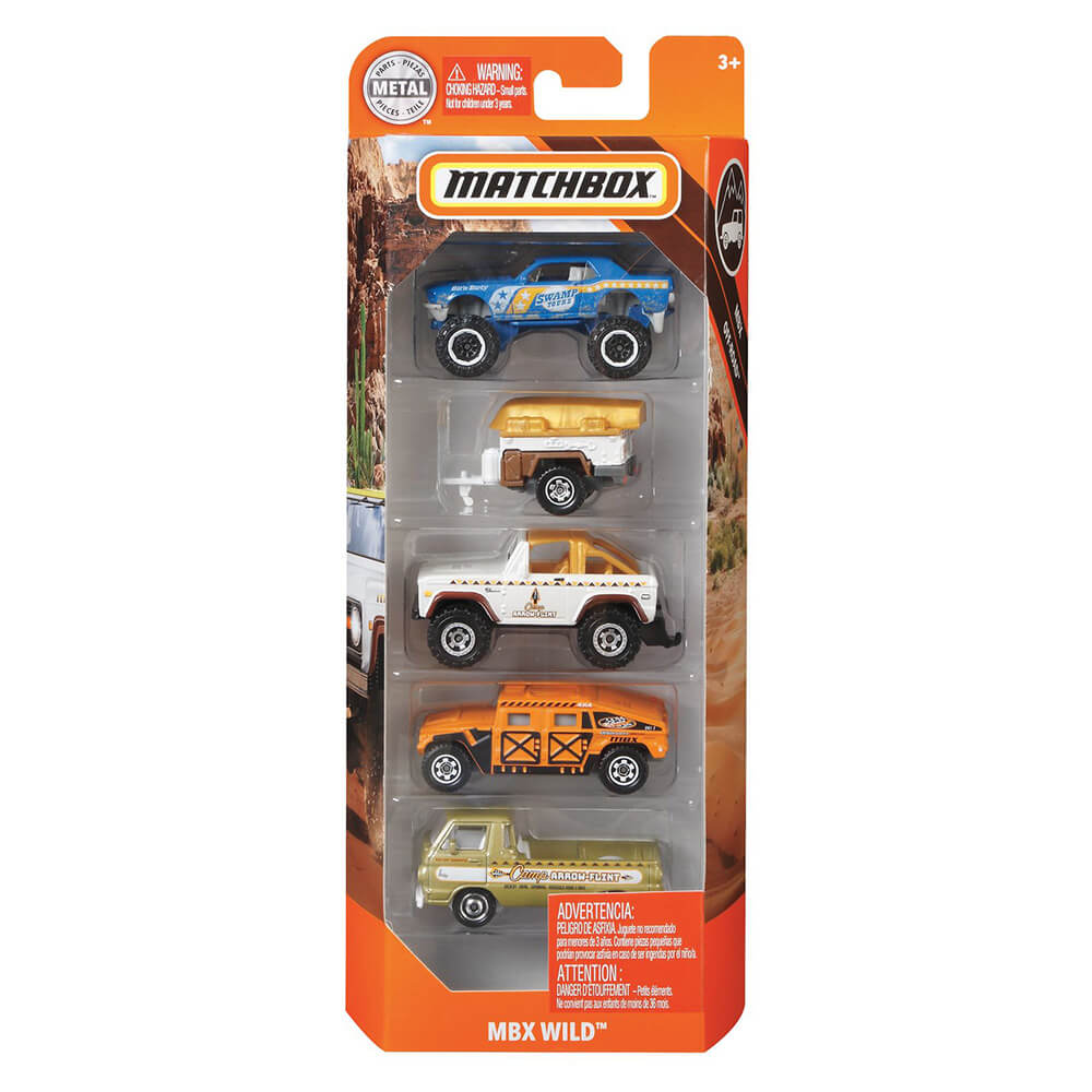 Matchbox 5 Pack Assorted Cars