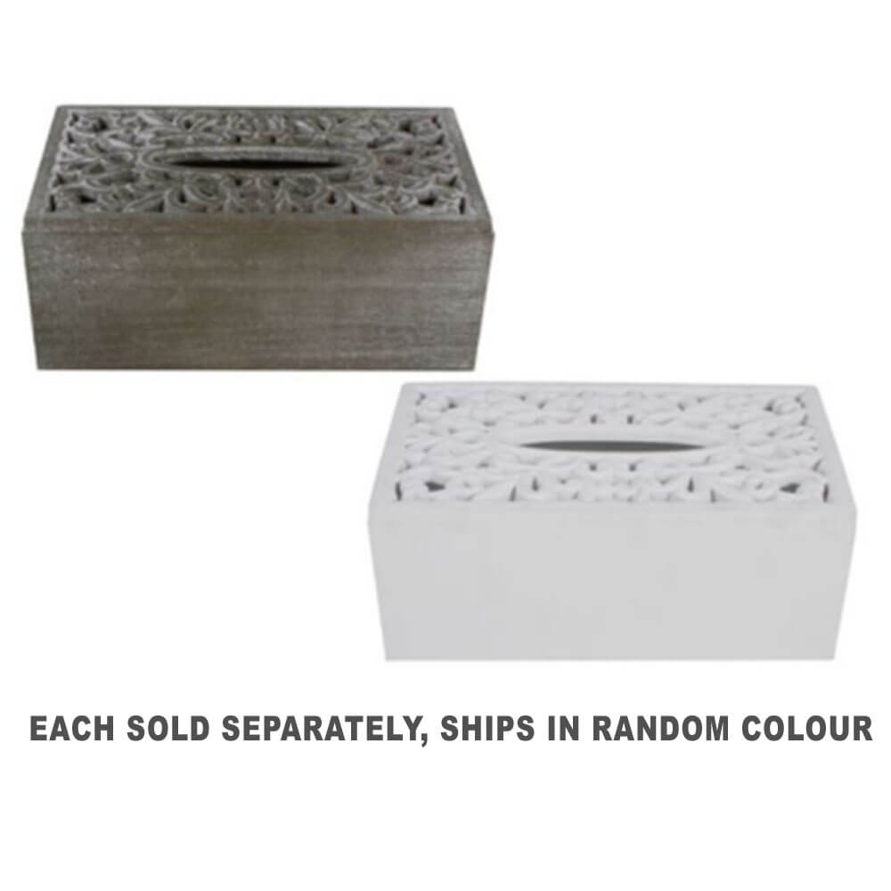 Ivor Wood Tissue Box (24x12.5x10cm)