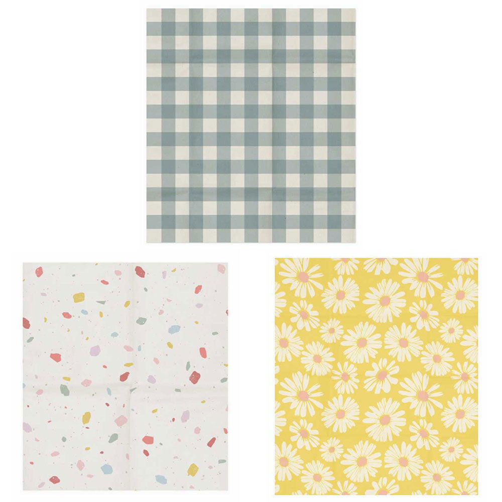 Beeswax Food Wrap (Set of 3)