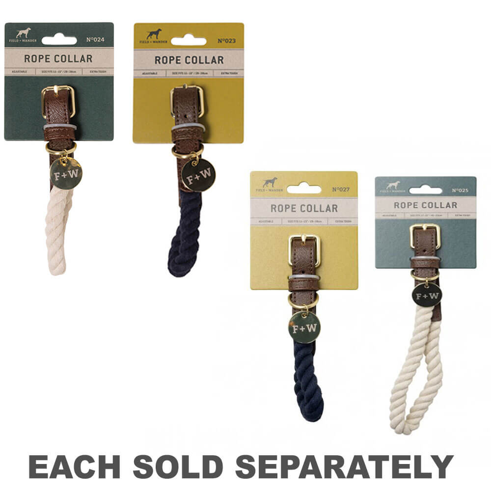 Field & Wander Rope Dog Collar