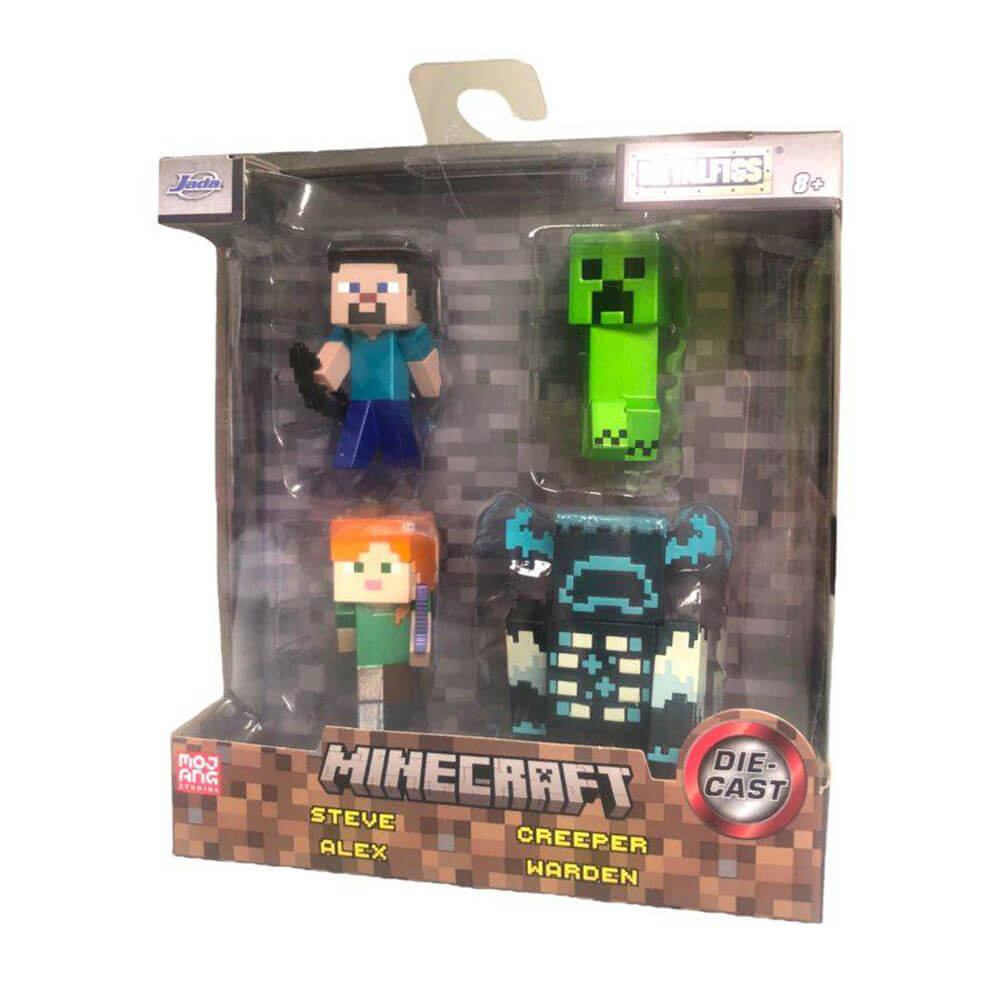 Minecraft 2.5" MetalFigs 4-Pack