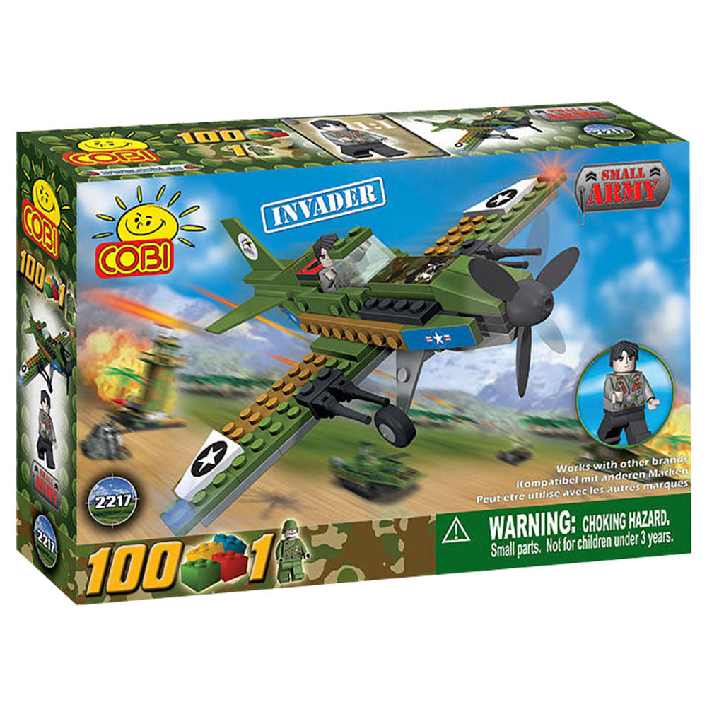 Small Army 100p Invader Plane Military Aircraft Construct St