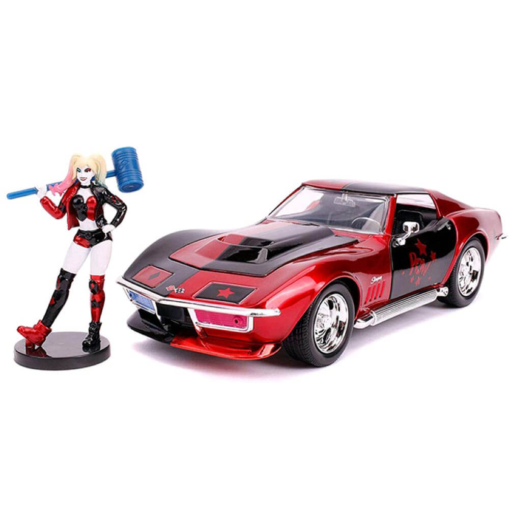 Batman Harley Quinn 69 Corvette 1:24 Scale Hollywood Ride