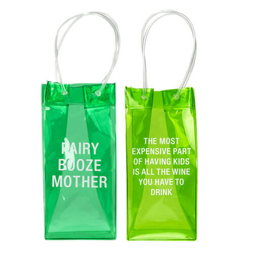 Say What PVC Wine Tote