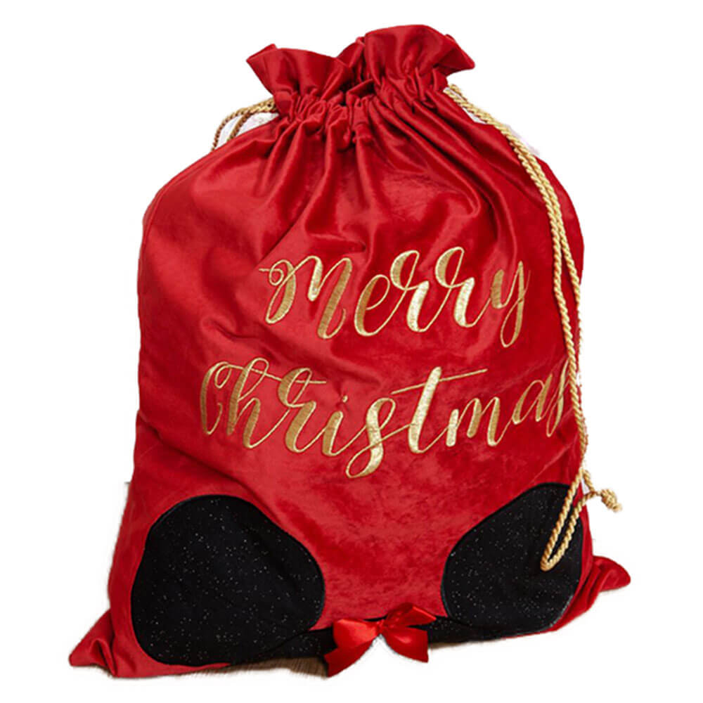 Disney Minnie Merry Xmas Velvet Gift Sack