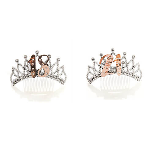 Rose Gold and Silver Tiara