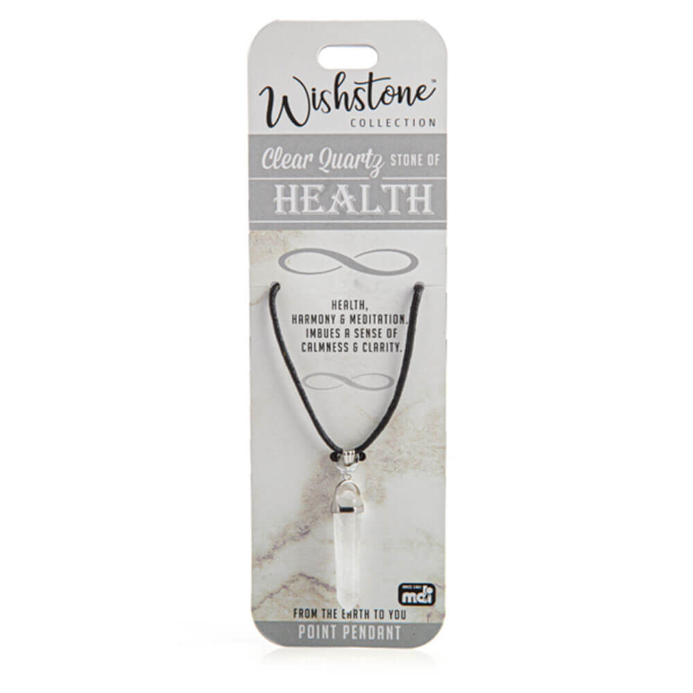 Wishstone Collection Clear Quartz Point Pendant