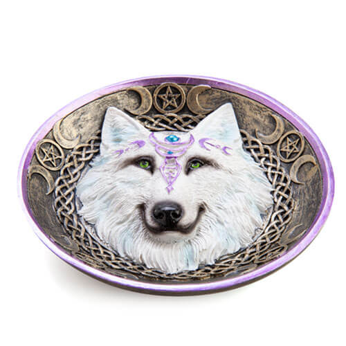 Pentacle White Wolf Incense Burner