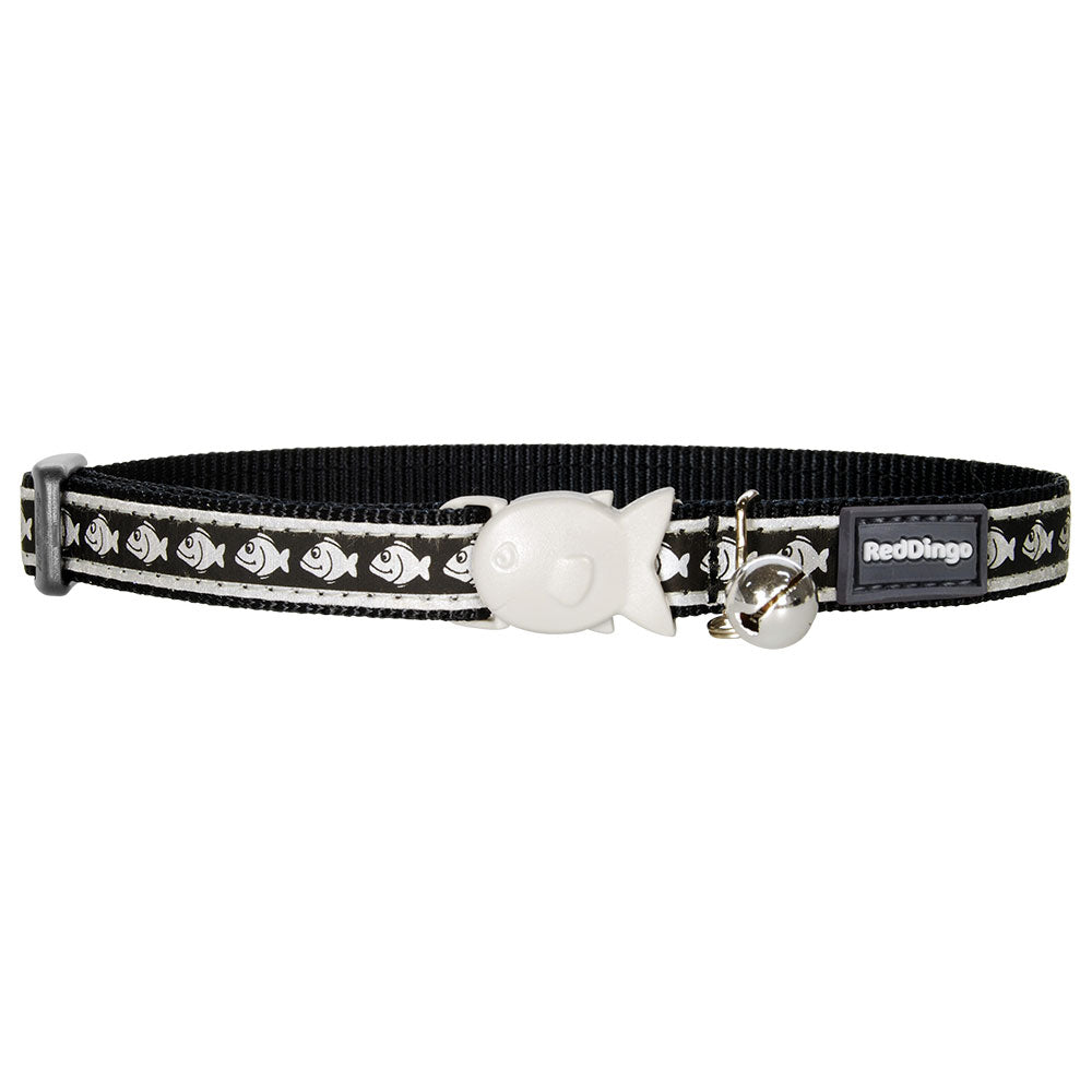 Cat Collar with Reflective Fish