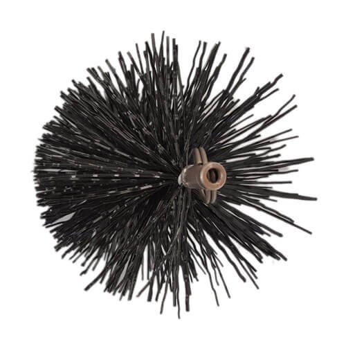 FireUp Black Polypropylene Pull Thru Flue Brush (6 inch)