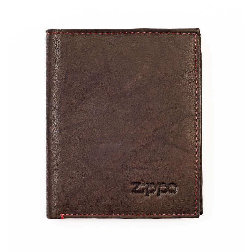 Zippo Leather Vertical Wallet (4 Cards)