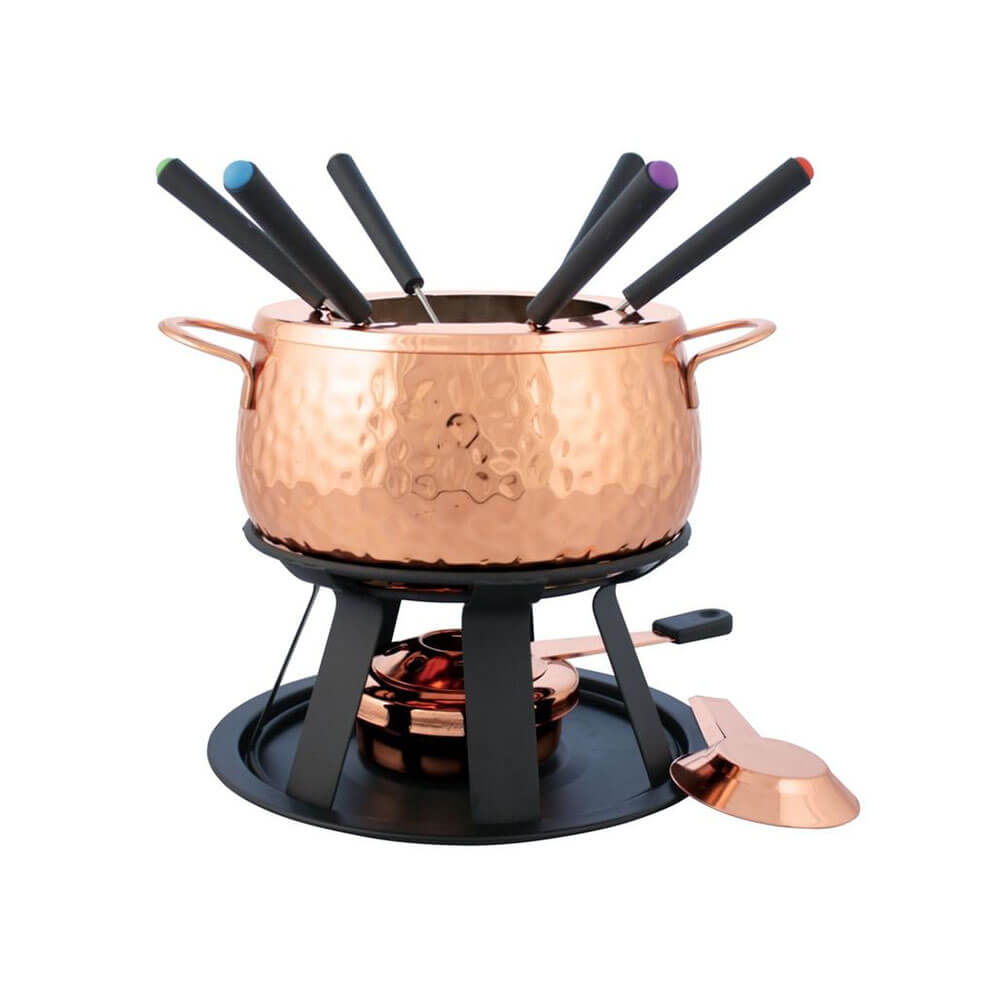 Swissmar Biel Copper Fondue (Set of 11)