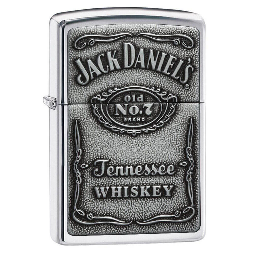 Jack Daniels Label Chip High Polish Lighter