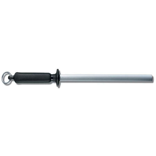 Oval Diamond Coated Sharpening Steel (Black)